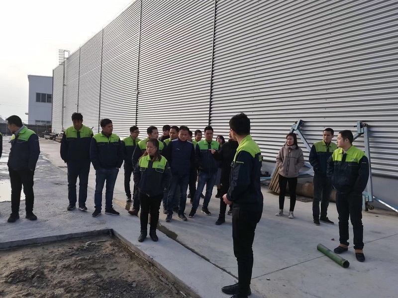 2019年2月15日南通工廠開工第一天全面培訓晚上開工宴